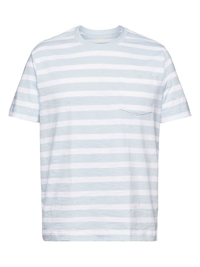 ESPRIT Koszulka w kolorze błękitno-białym rozmiar: XXL