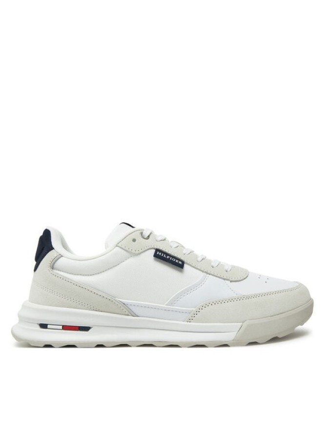 Tommy Hilfiger Sneakersy Retro Runner Mix Rwb FM0FM05371 Biały