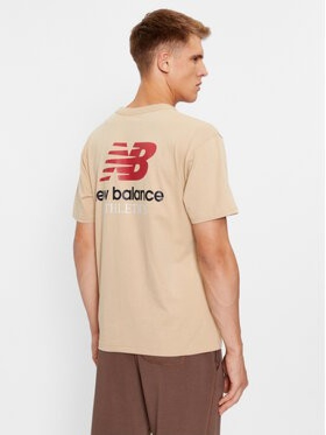 New Balance T-Shirt Athletics Remastered Graphic Cotton Jersey Short Sleeve T-shirt MT31504 Brązowy Regular Fit