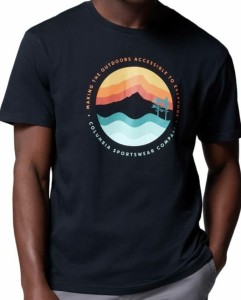 T-shirt bawełniany męski Columbia Path Lake Graphic Tee II z krótkim rękawem