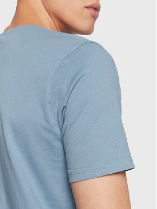 Solid T-Shirt Carchie 21107224 Niebieski Regular Fit