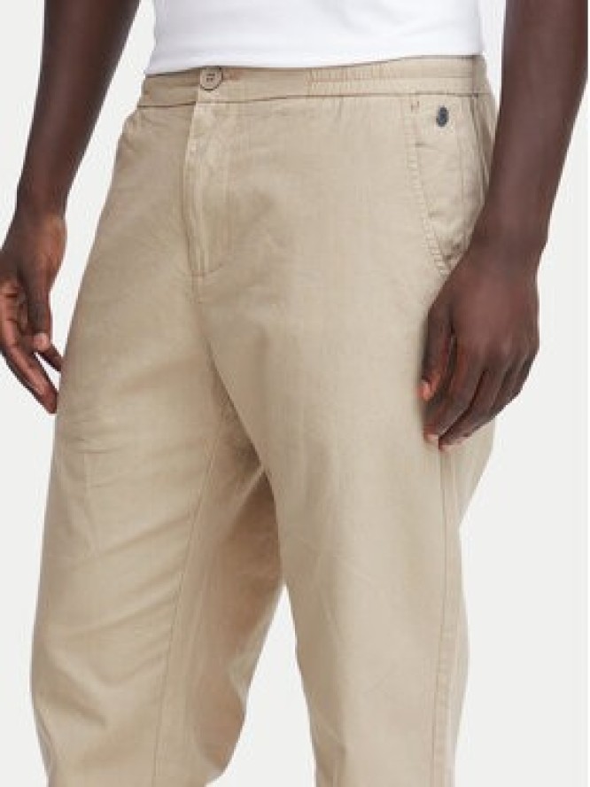 Blend Spodnie materiałowe 20716614 Beżowy Straight Fit