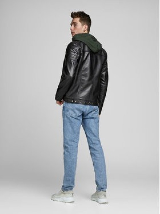 Jack&Jones Kurtka z imitacji skóry Rocky 12147218 Czarny Regular Fit