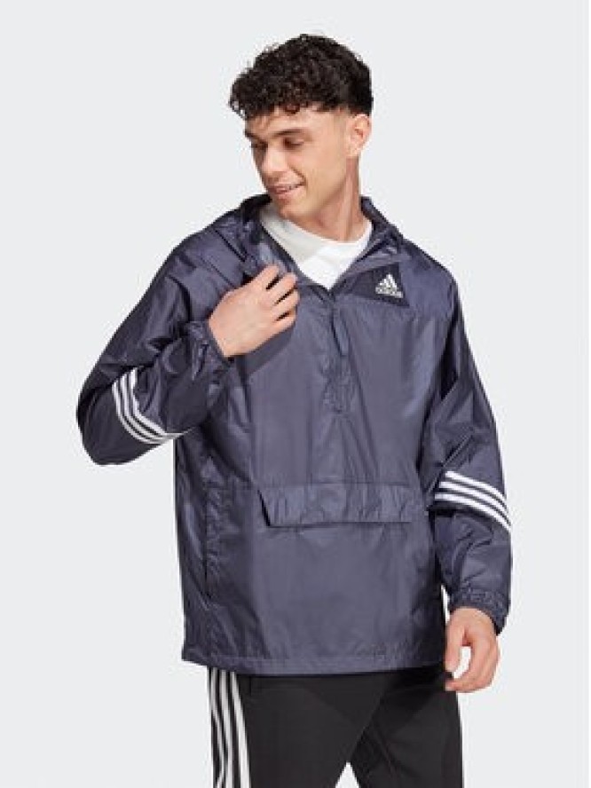 adidas Kurtka przejściowa WIND.RDY Hooded Anorak HT8723 Niebieski Loose Fit