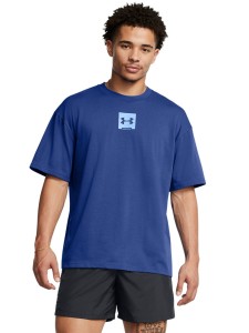 T-shirt męski Under Armour UA M Hw Os Sm Box Ss - granatowy