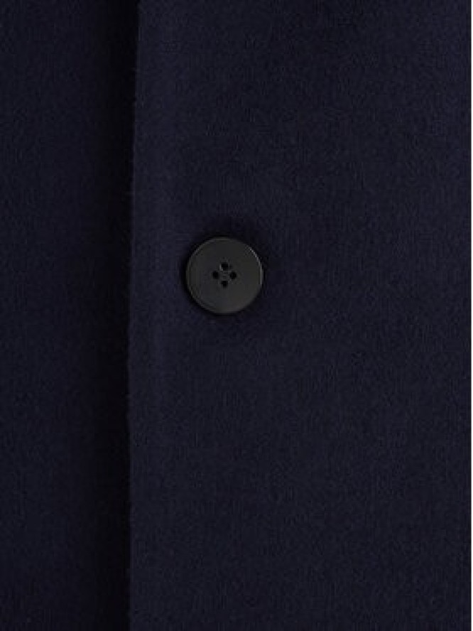 Calvin Klein Płaszcz wełniany K10K110462 Granatowy Regular Fit