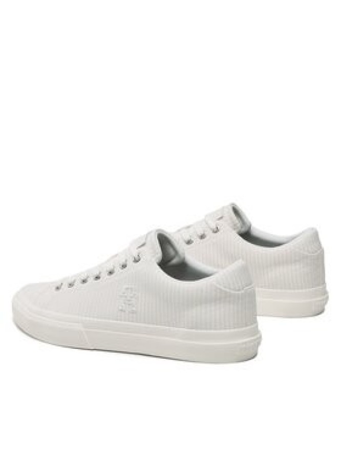 Tommy Hilfiger Tenisówki Th Hi Vulc Street Low Seersucker FM0FM04540 Beżowy