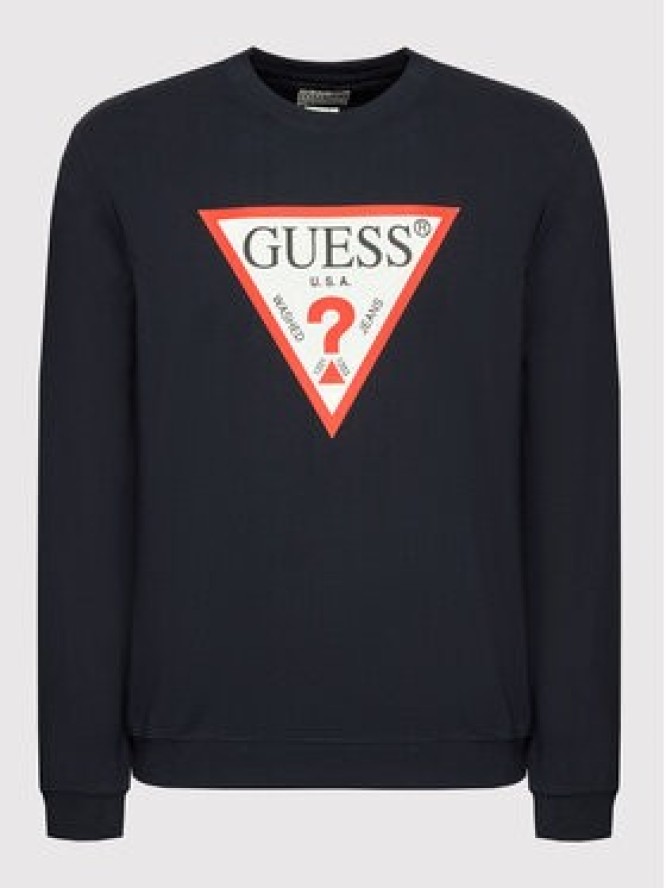 Guess Bluza M2YQ37 K6ZS1 Granatowy Slim Fit