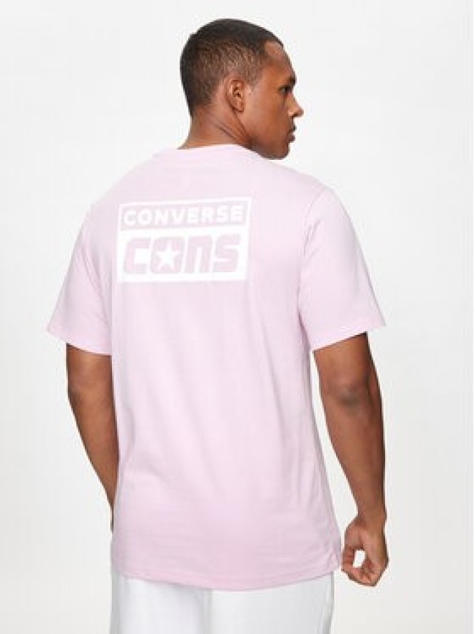 Converse T-Shirt M Cons Tee 10021134-A26 Fioletowy Regular Fit