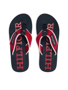 Tommy Hilfiger Japonki Patch Hilfiger Beach Sandal FM0FM05024 Czerwony