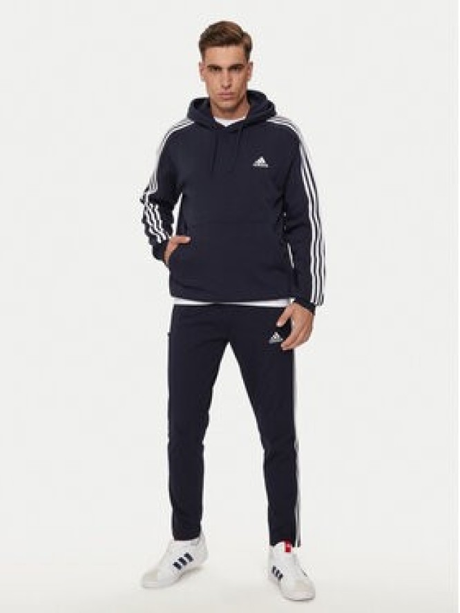 adidas Bluza Essentials Fleece 3-Stripes IJ6473 Granatowy Regular Fit