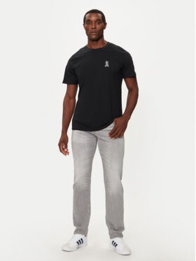 Lindbergh T-Shirt 30-400235 Czarny Relaxed Fit