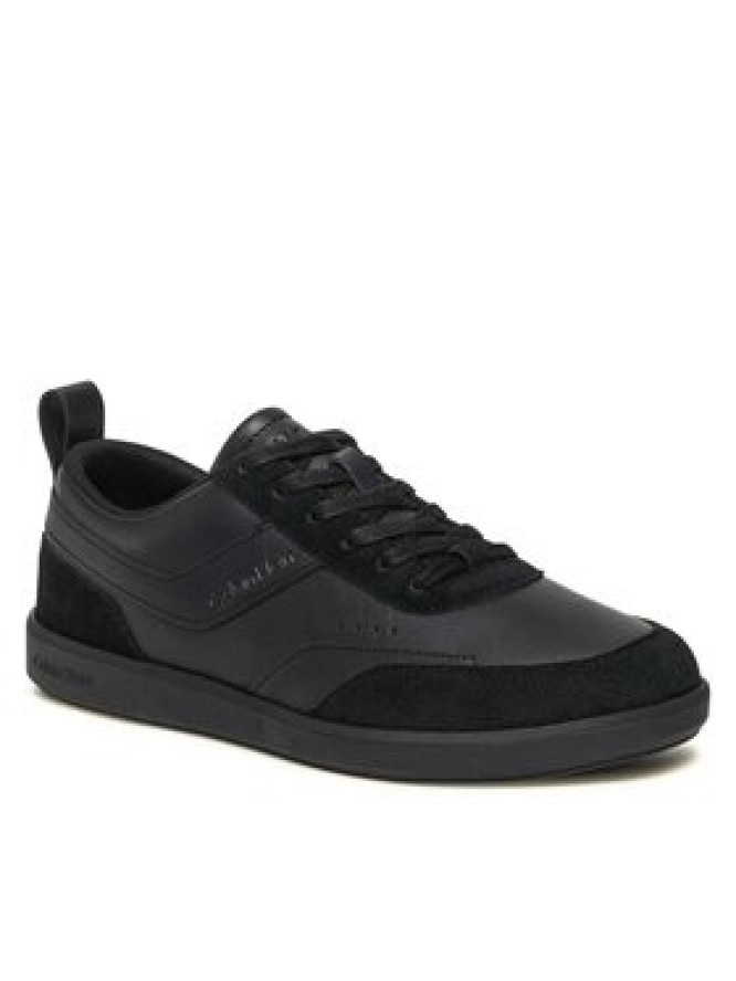 Calvin Klein Sneakersy Low Top Lace Up Lth Mix HM0HM00851 Czarny