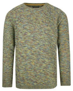 Oryginalny Sweter Męski Pioneer – Bawełna – Melanżowa Tkanina - Kolorowy
