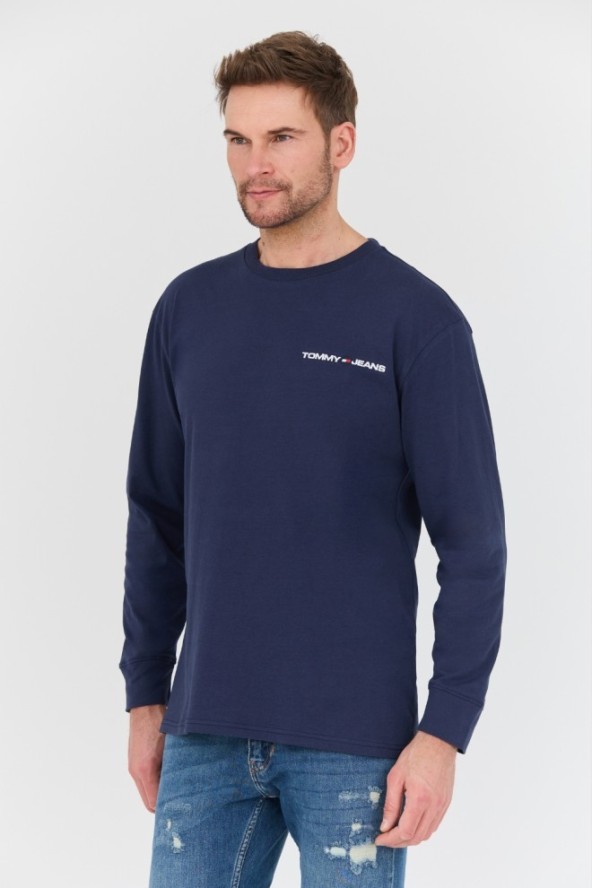 TOMMY JEANS Granatowy longsleeve