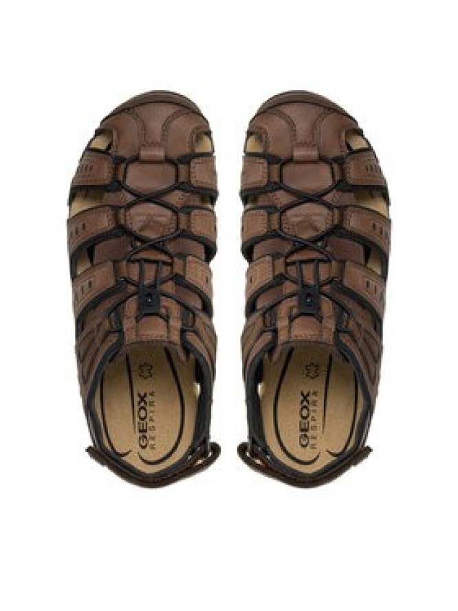 Geox Sandały Uomo Sandal Strada U4524C 000ME C6006 Brązowy