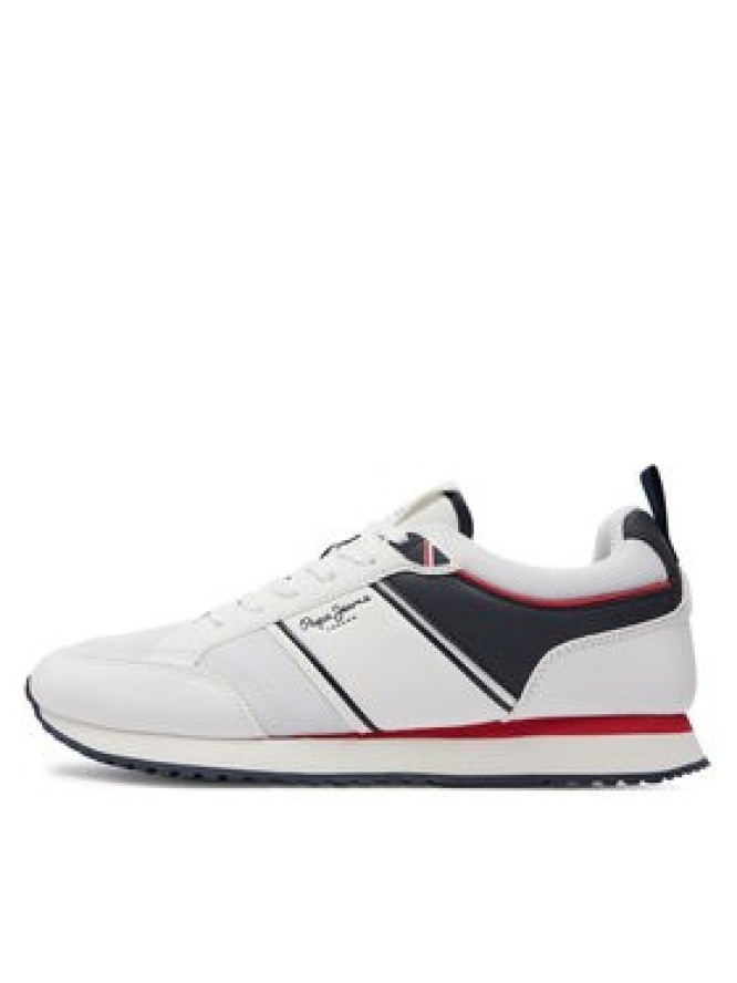 Pepe Jeans Sneakersy Dublin Brand PMS40009 Biały