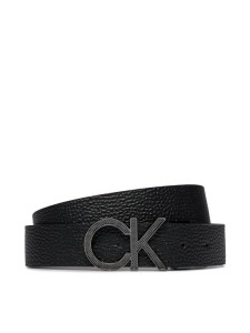 Calvin Klein Pasek Męski Adj/Rev Ck Pique Metal 35Mm K50K511337 Czarny