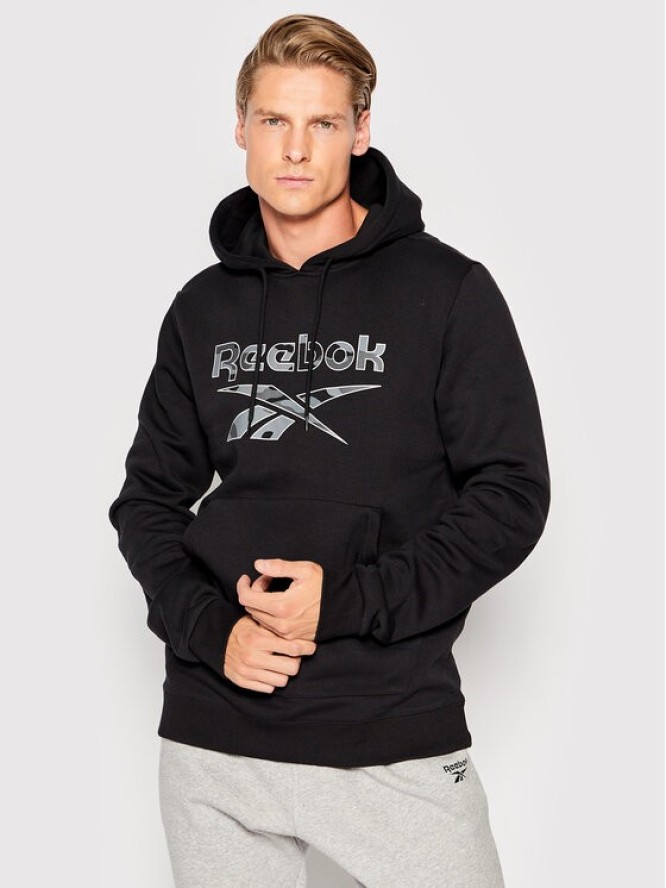 Reebok Bluza Identity Big Logo HE8174 Czarny Regular Fit