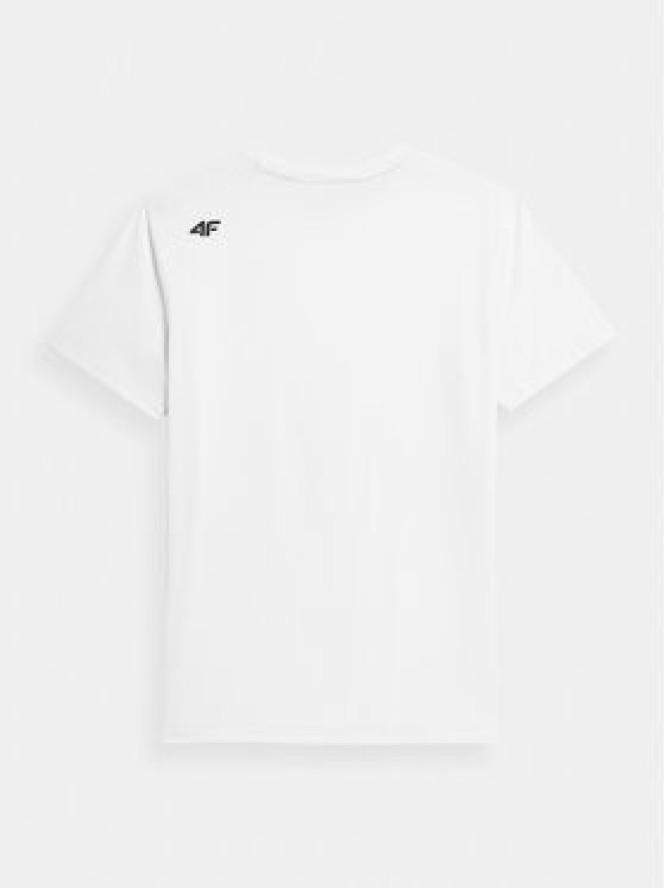 4F T-Shirt 4FWSS24TFTSM598 Biały Regular Fit