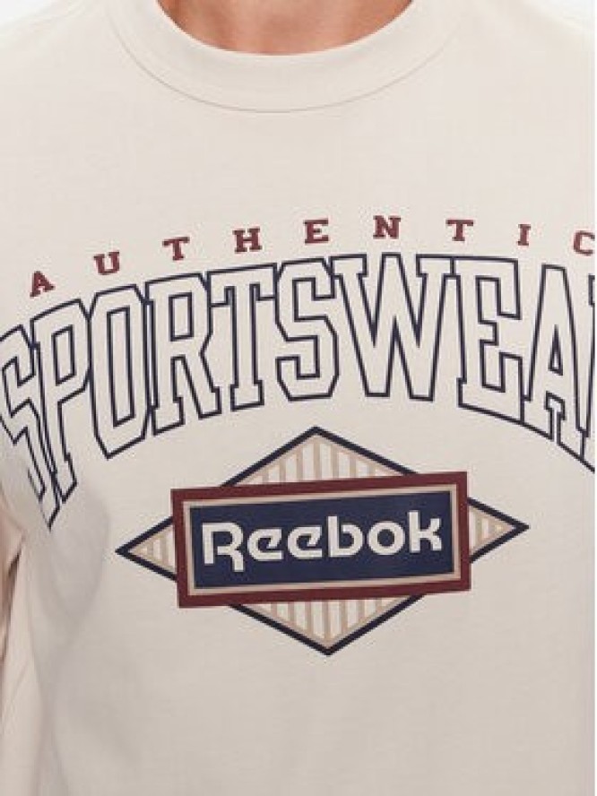 Reebok T-Shirt Sporting Goods IM1507 Beżowy Regular Fit