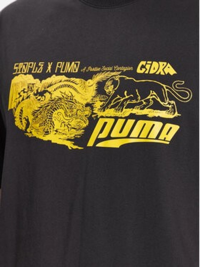 Puma T-Shirt STAPLE 539935 Czarny Regular Fit
