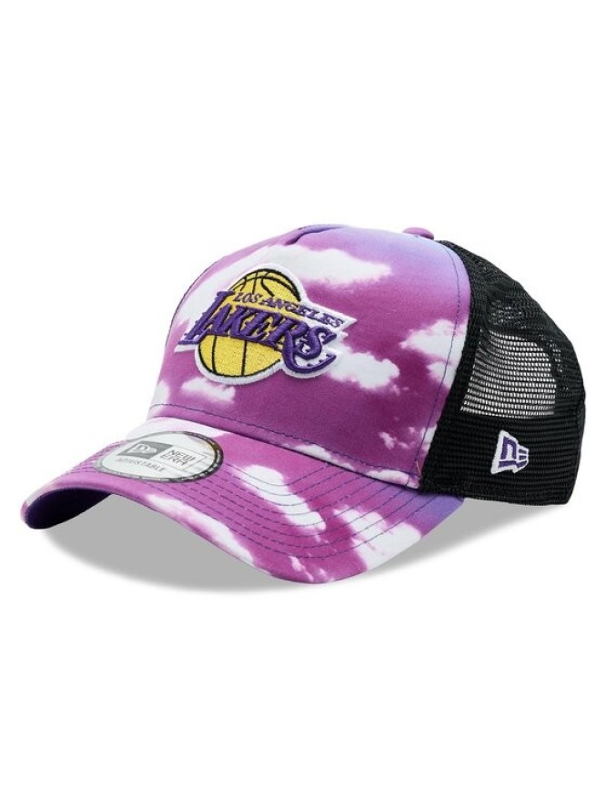 New Era Czapka z daszkiem LA Lakers Cloud All Over Print 60362727 Fioletowy