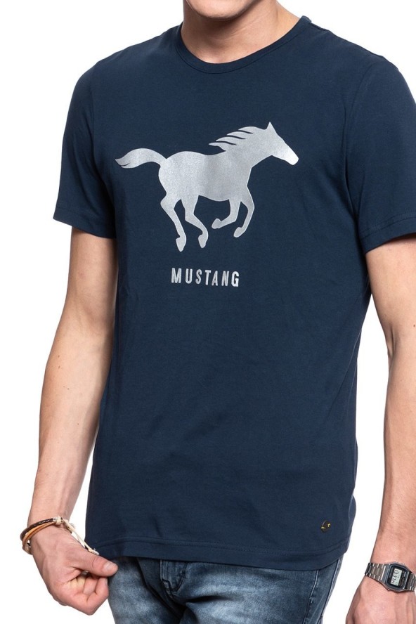 MUSTANG T SHIRT Print Tee DRESS BLUES 1008718 5334