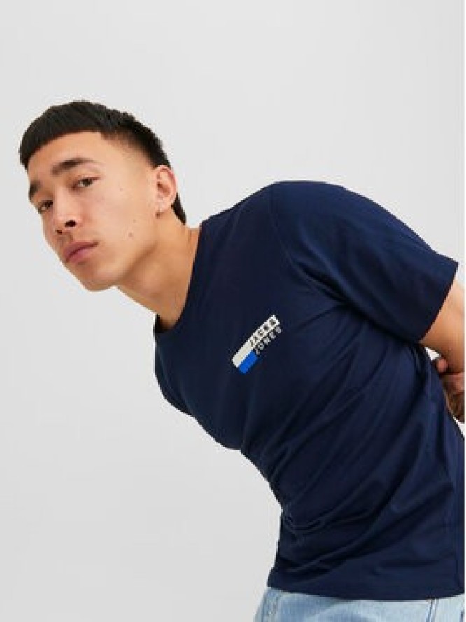 Jack&Jones T-Shirt Corp 12233999 Granatowy Standard Fit