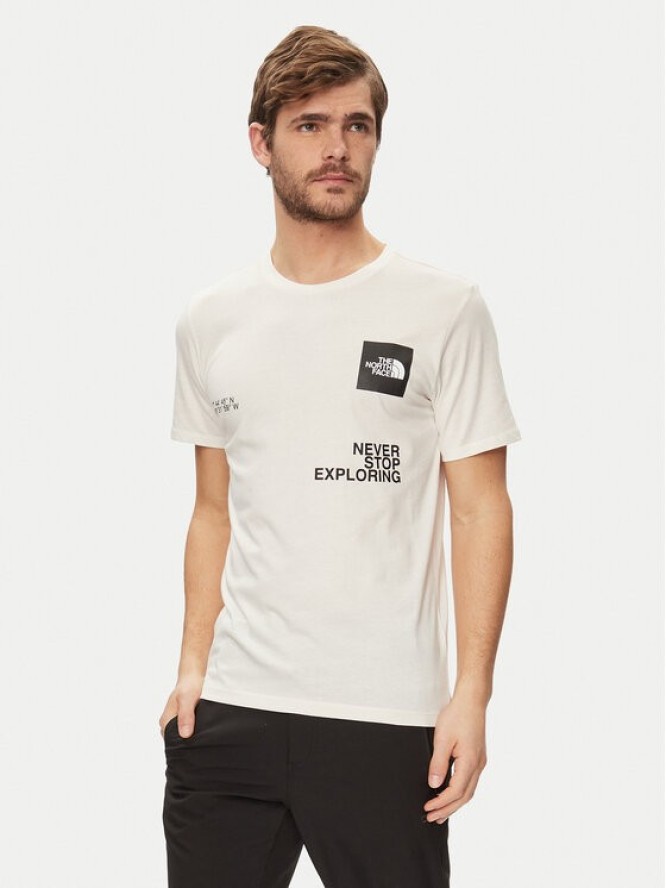 The North Face T-Shirt Foundation Coordinates NF0A882Z Écru Regular Fit