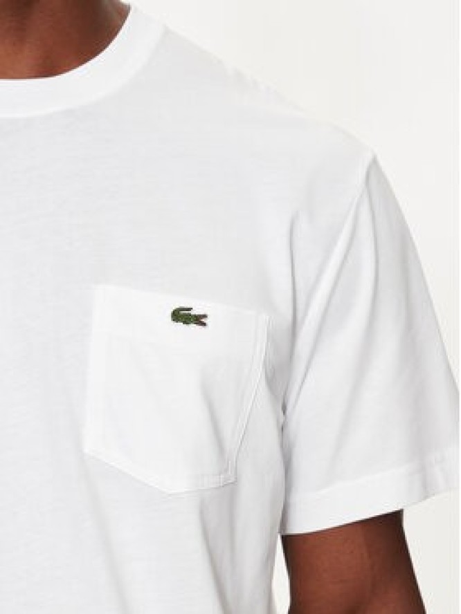 Lacoste T-Shirt TH2827 Biały Regular Fit