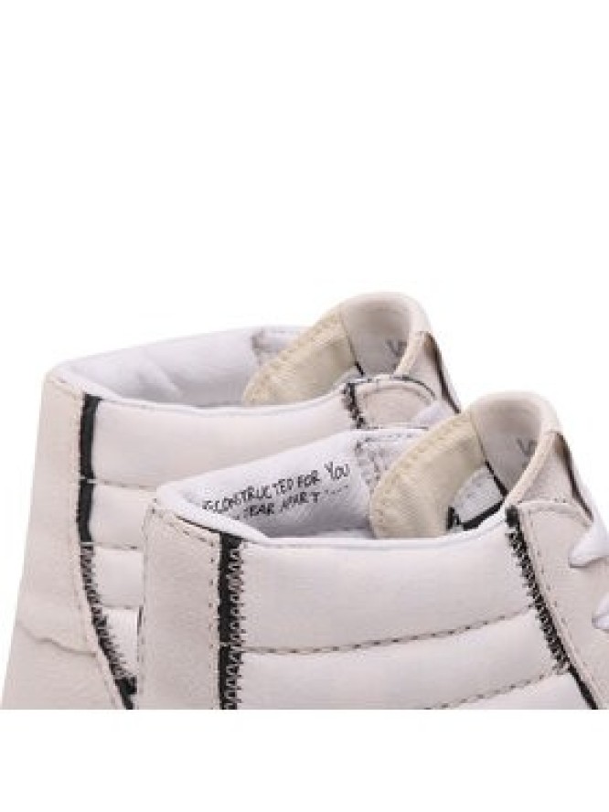 Vans Sneakersy Sk8-Hi Reconst VN0005UKQJM1 Écru