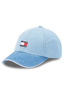 Tommy Jeans Czapka z daszkiem Tjm Heritage Denim Cap AM0AM12336 Niebieski