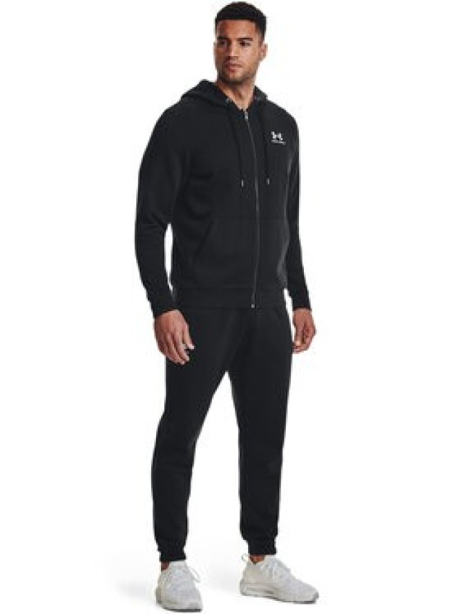 Under Armour Bluza UA Essential Fleece FZ Hood 1373881 Czarny Regular Fit