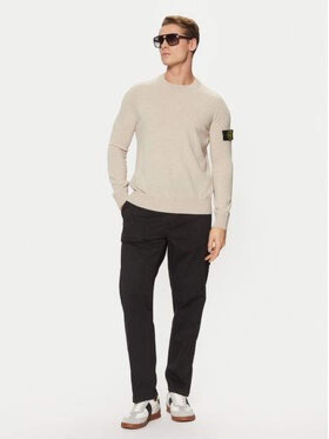 Stone Island Sweter 8115545B4 Beżowy Regular Fit