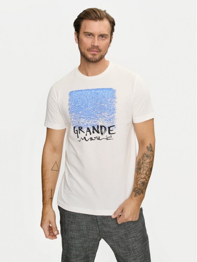 Gant T-Shirt 2003283 Écru Regular Fit