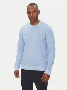 Aeronautica Militare Bluza 251FE1991F583 Błękitny Regular Fit
