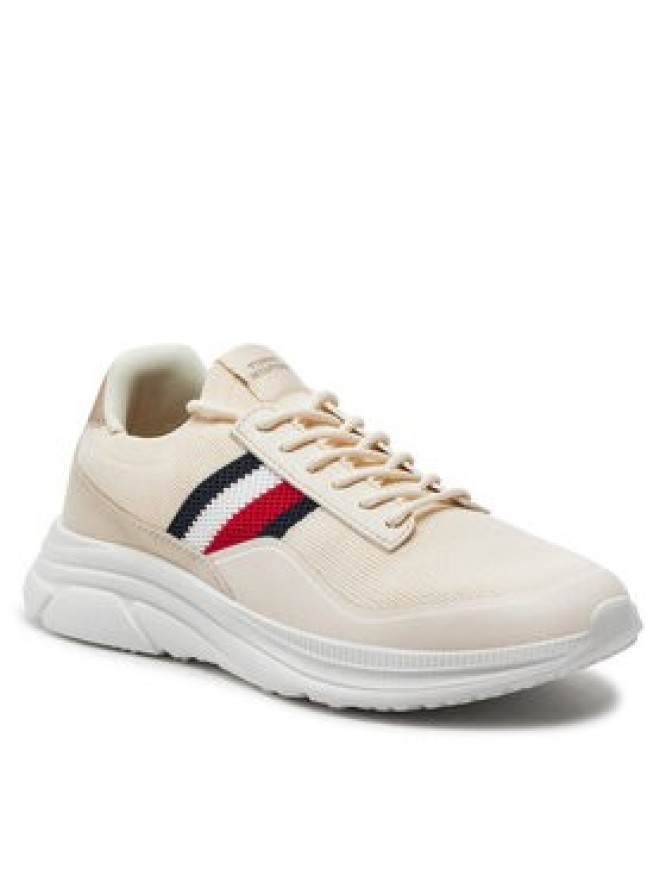 Tommy Hilfiger Sneakersy Modern Runner Premium Knit FM0FM05135 Beżowy