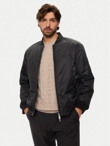 Armani Exchange Kurtka bomber 6DZB01 ZN4WZ 1200 Czarny Regular Fit