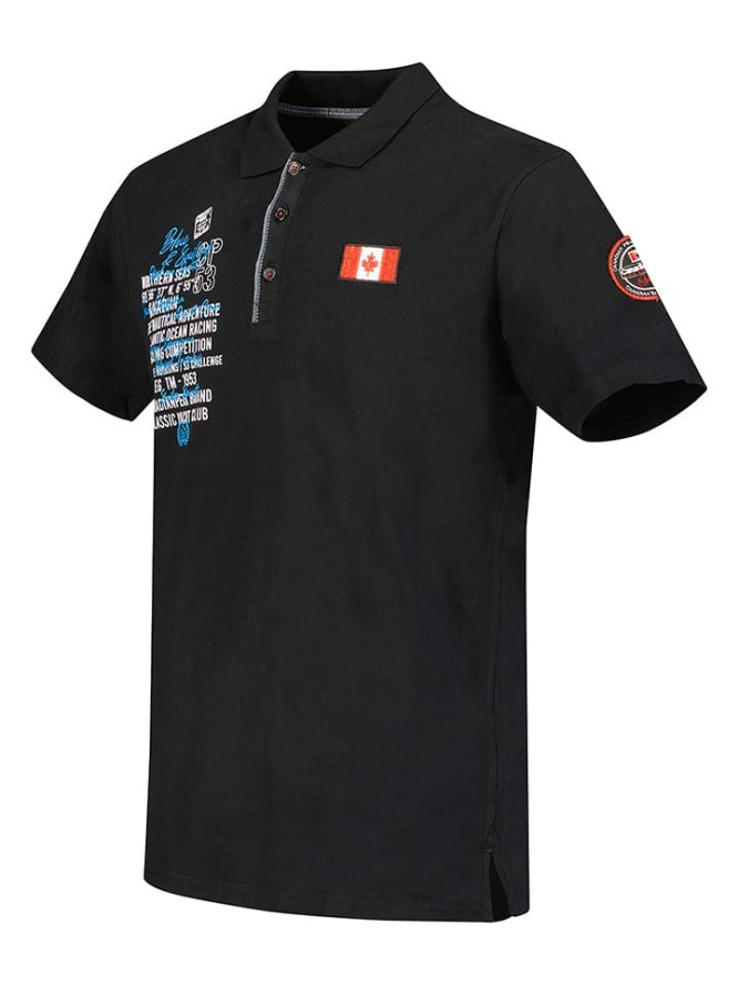 Canadian Peak Koszulka polo "Kancreak" w kolorze czarnym rozmiar: S