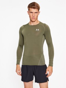 Under Armour Koszulka techniczna Ua Hg Armour Comp Ls 1361524 Khaki Compression Fit