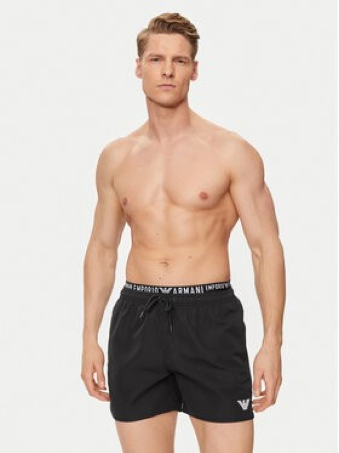 Emporio Armani Underwear Szorty kąpielowe 211740 4R432 00020 Czarny Regular Fit