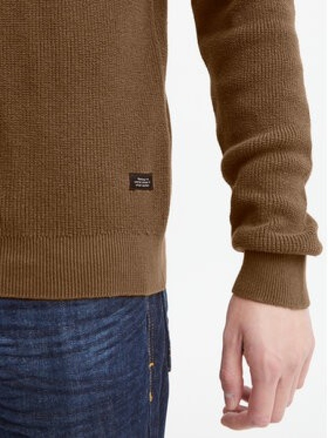 Blend Sweter 20714336 Brązowy Regular Fit
