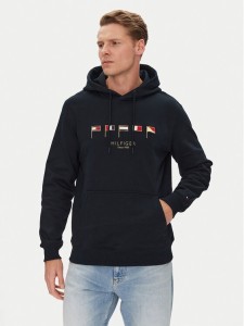 Tommy Hilfiger Bluza Multi Flags MW0MW38666 Granatowy Regular Fit