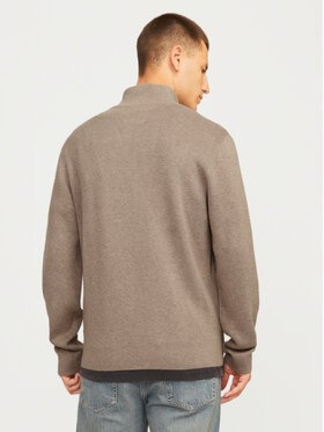 Jack&Jones Sweter Milano 12259664 Szary Relaxed Fit