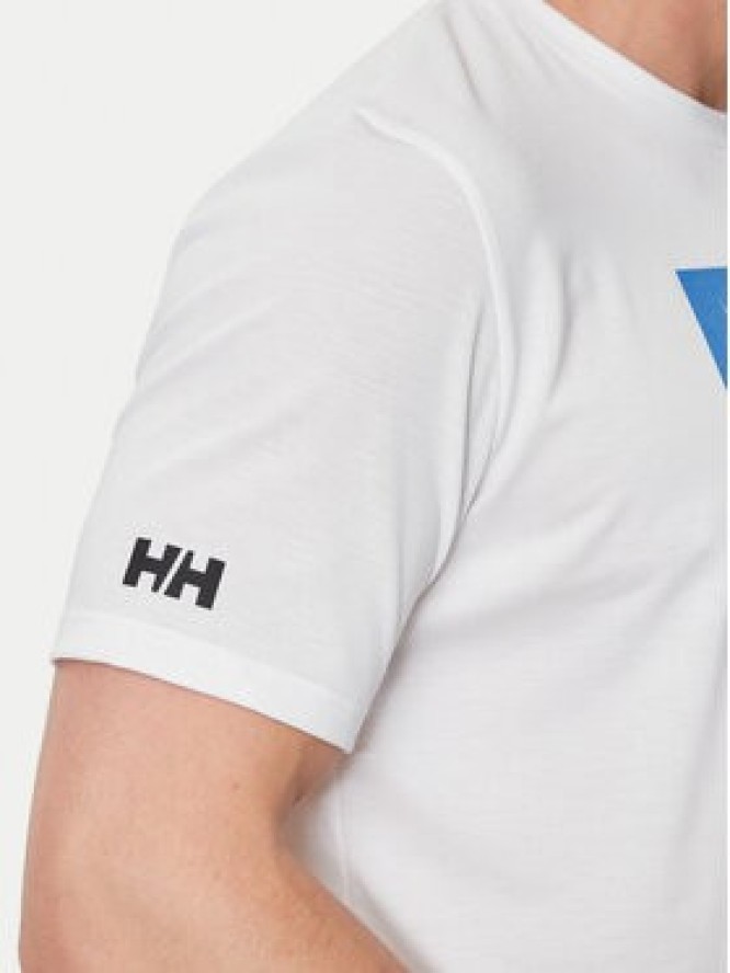 Helly Hansen T-Shirt Hp Race Graphic T-Shirt 34419 Biały Regular Fit