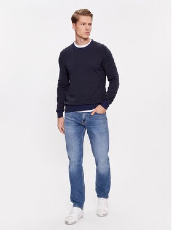 JOOP! Jeans Sweter 30035083 Granatowy Modern Fit