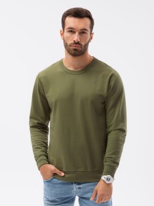 Bluza męska bez kaptura - khaki V4 B1153 - M