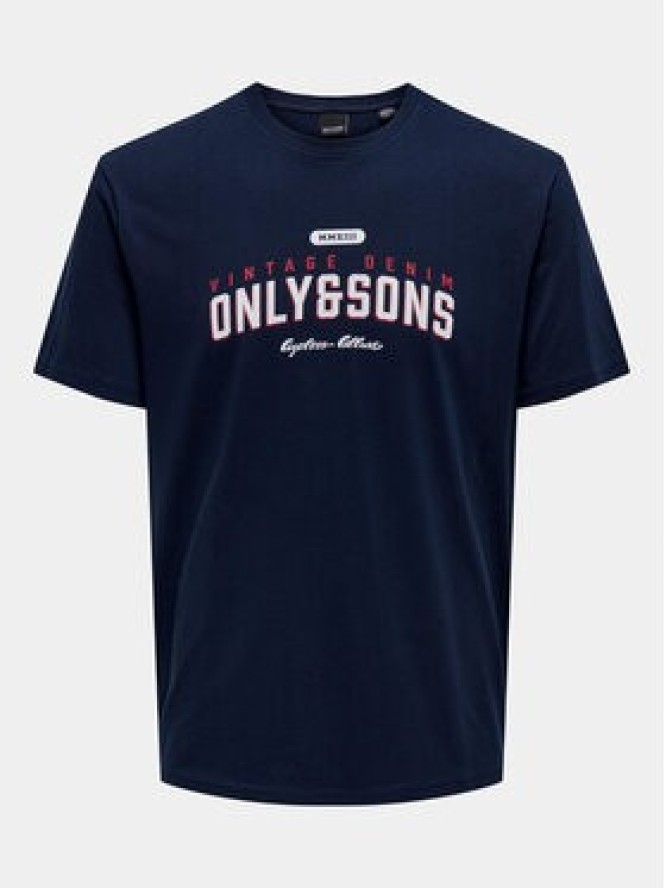 Only & Sons T-Shirt Lenny 22028593 Granatowy Regular Fit