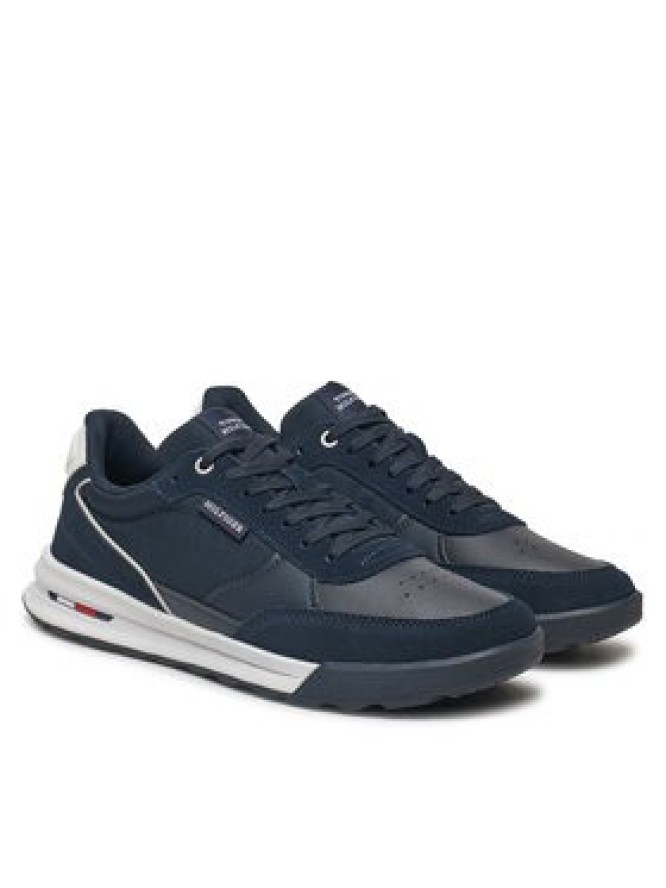 Tommy Hilfiger Sneakersy Retro Runner Mix Rwb FM0FM05371 Granatowy